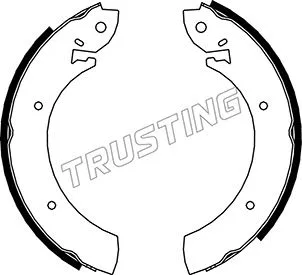 Jeu de mâchoires de frein TRUSTING 040.080