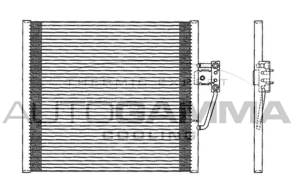 Condenseur, climatisation AUTOGAMMA 102609