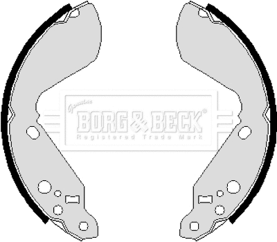 Jeu de mâchoires de frein BORG & BECK BBS6031