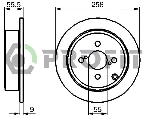 Disque de frein PROFIT 5010-1419