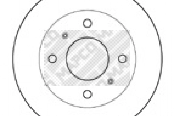 Disque de frein MAPCO 15513