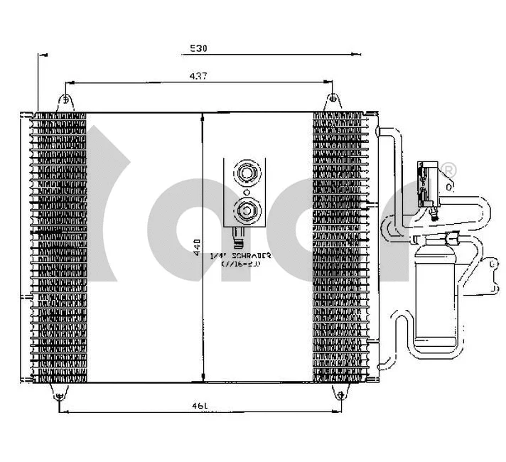 Condenseur, climatisation ACR 300454