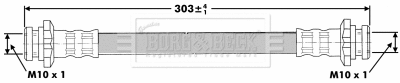Flexible de frein BORG & BECK BBH7138