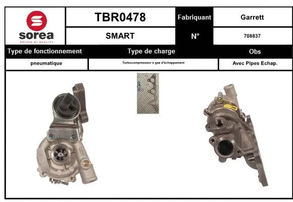 Turbocompresseur, suralimentation EAI TBR0478