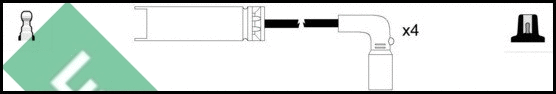 Kit de câbles d'allumage LUCAS LUC4575