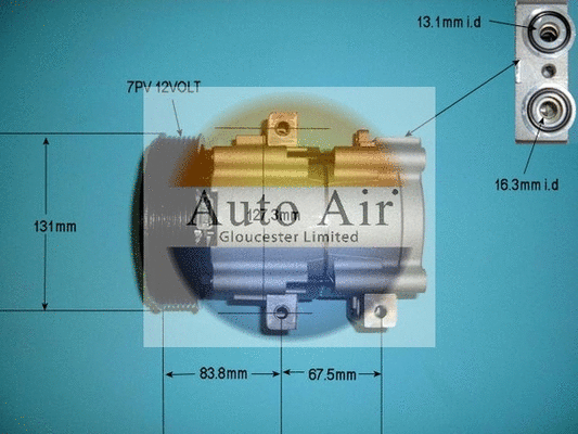 Compresseur, climatisation AUTO AIR GLOUCESTER 14-8146P