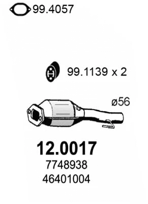 Catalyseur ASSO 12.0017