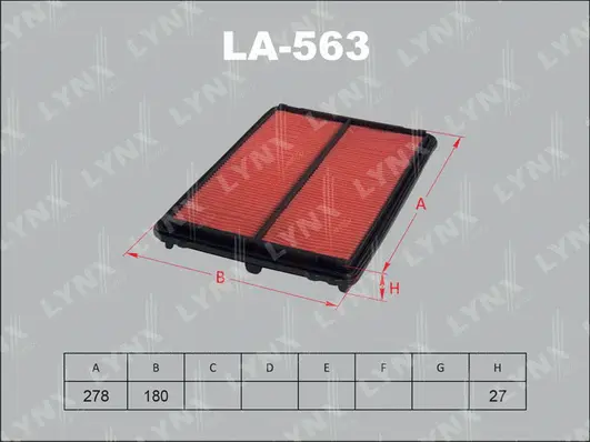 Filtre à air LYNXAUTO LA-563