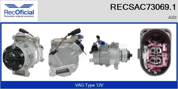 Compresseur, climatisation RECOFICIAL RECSAC73069.1