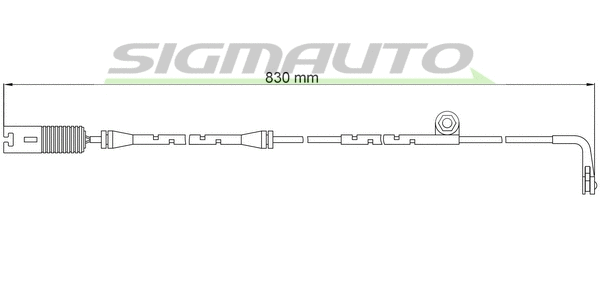 Contact d'avertissement, usure des plaquettes de frein SIGMAUTO WI0566