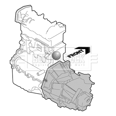 Support moteur BORG & BECK BEM3612