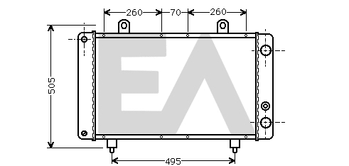Radiateur, refroidissement du moteur EACLIMA 31R55008