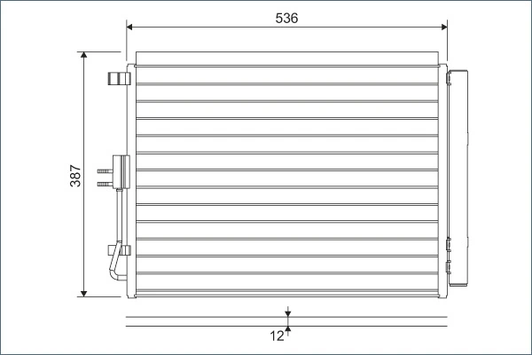 Condenseur, climatisation VALEO 822598