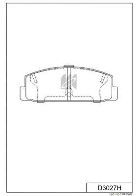 Kit de plaquettes de frein, frein à disque MK Kashiyama D3027H