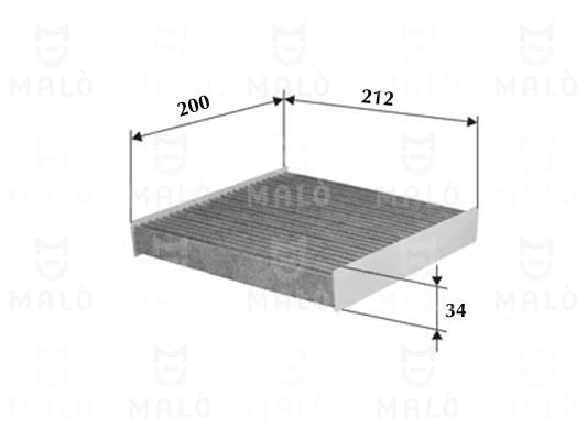 Filtre, air de l'habitacle AKRON-MALÒ 1532052
