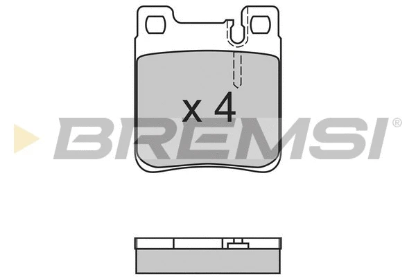 Kit de plaquettes de frein, frein à disque BREMSI BP2653