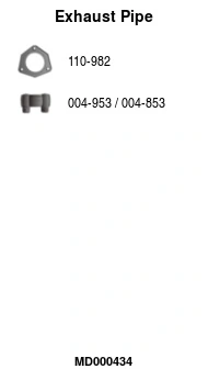 Tuyau d'échappement FA1 MD000434