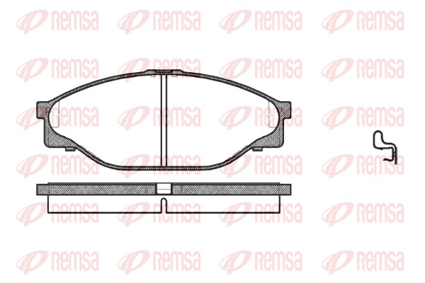 Kit de plaquettes de frein, frein à disque REMSA 0412.20