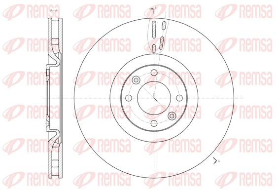 Disque de frein REMSA 61470.10