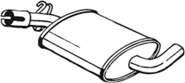 Silencieux central BOSAL 233-421