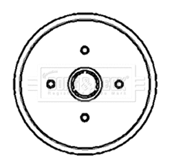 Tambour de frein BORG & BECK BBR7001
