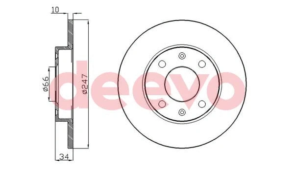 Disque de frein DEEVO BD10260