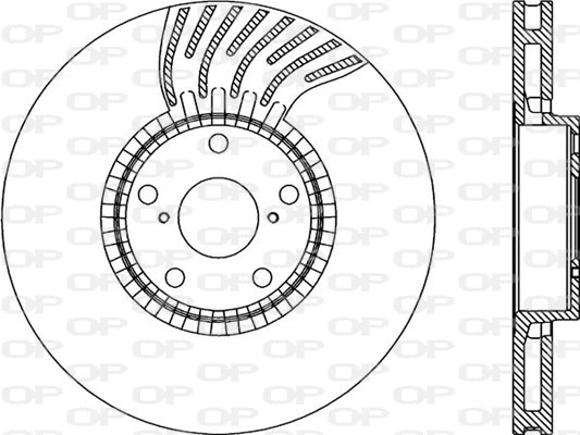 Disque de frein OPEN PARTS BDR2284.20