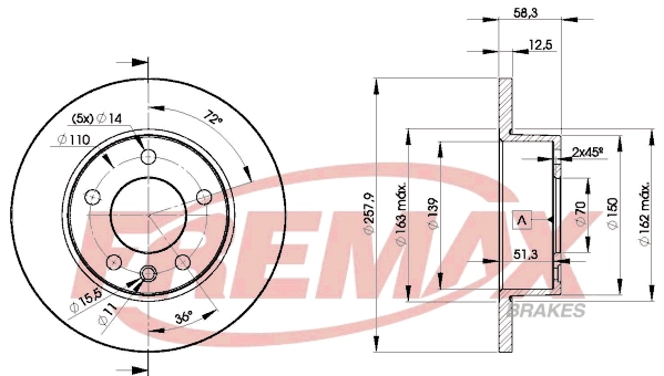 Disque de frein FREMAX BD-9040