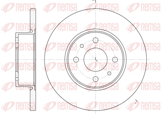 Disque de frein REMSA 6182.00
