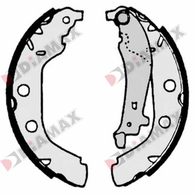 Jeu de mâchoires de frein DIAMAX N01025