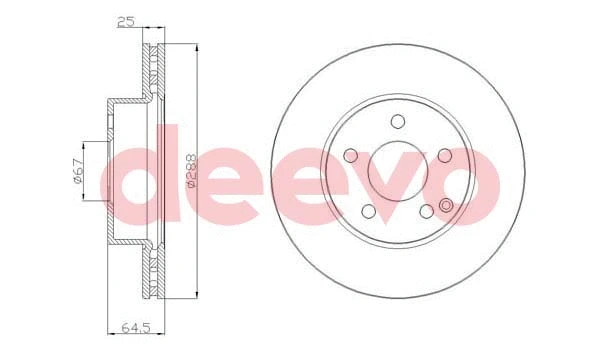 Disque de frein DEEVO BD21100