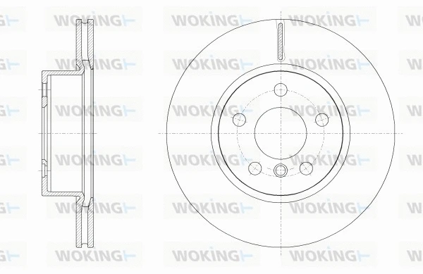 Disque de frein WOKING D62554.10
