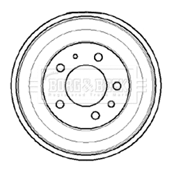 Tambour de frein BORG & BECK BBR7036