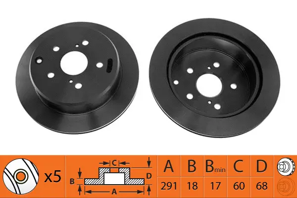 Disque de frein SB BR21117T