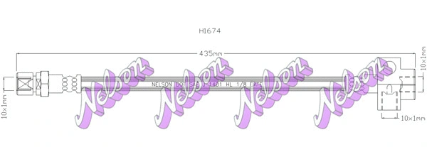 Flexible de frein KAWE H1674