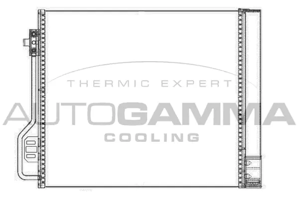 Condenseur, climatisation AUTOGAMMA 105477