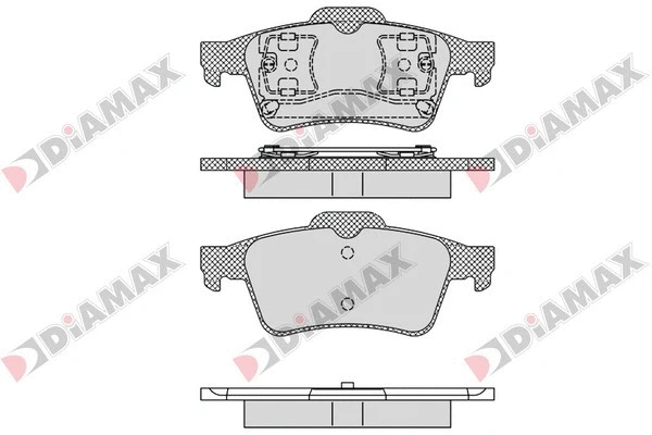 Kit de plaquettes de frein, frein à disque DIAMAX N09349