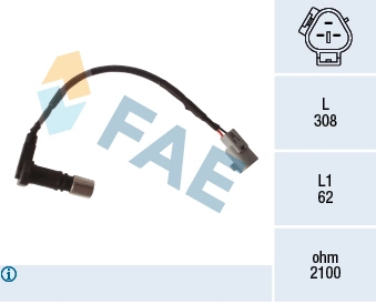 Capteur d'angle, vilebrequin FAE 79533