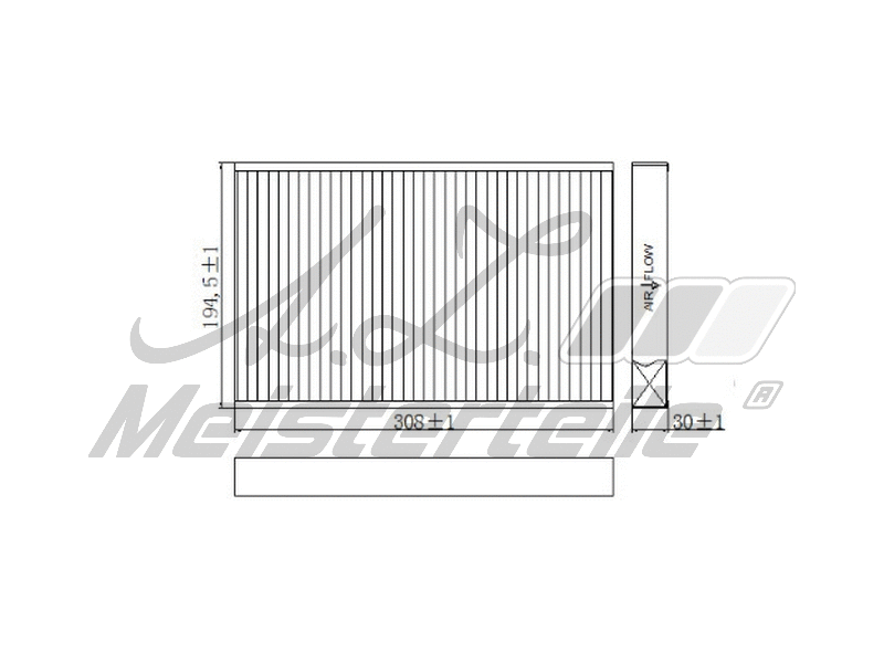 Filtre, air de l'habitacle A.Z. Meisterteile AZMT-41-010-1783