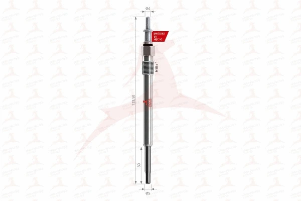 Bougie de préchauffage MEHA AUTOMOTIVE MH70161