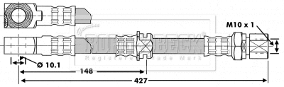 Flexible de frein BORG & BECK BBH6829