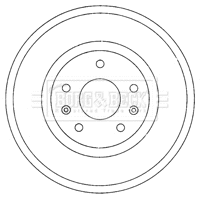 Tambour de frein BORG & BECK BBR7211