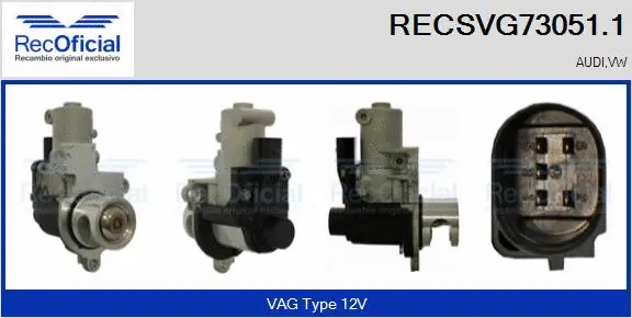 Vanne EGR RECOFICIAL RECSVG73051.1