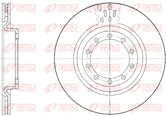 Disque de frein REMSA 61672.10