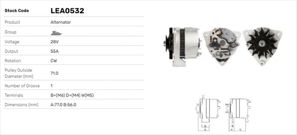 Alternateur LUSA LEA0532