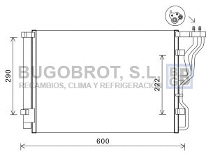 Condenseur, climatisation BUGOBROT 62-HY5299