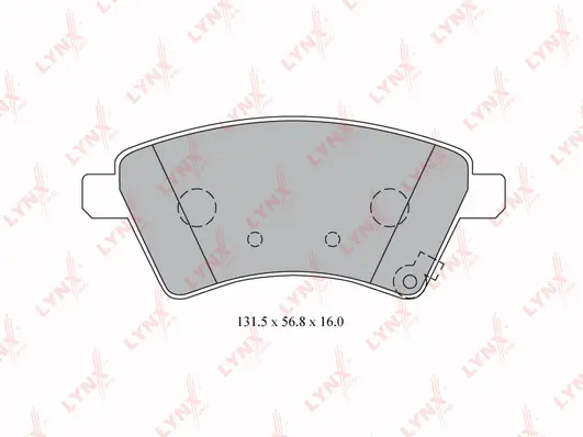 Kit de plaquettes de frein, frein à disque LYNXAUTO BD-7313
