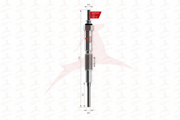 Bougie de préchauffage MEHA AUTOMOTIVE MH70157