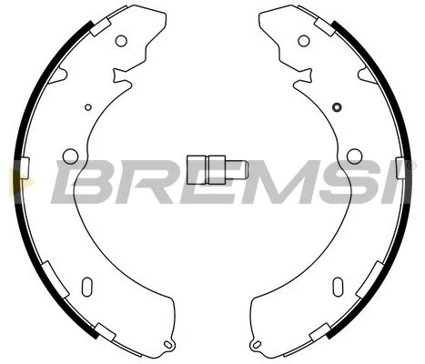 Jeu de mâchoires de frein BREMSI GF0755