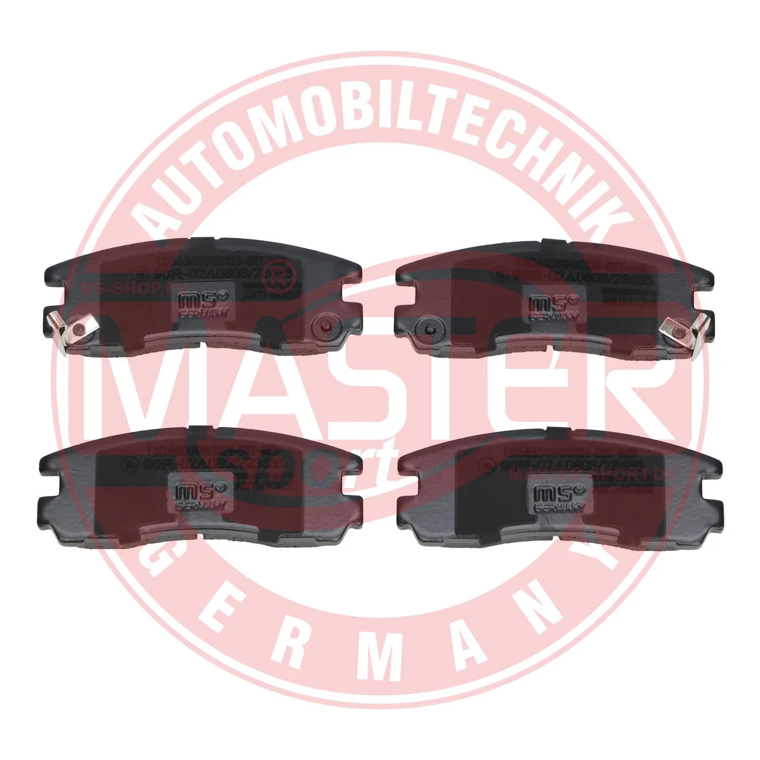Kit de plaquettes de frein, frein à disque MASTER-SPORT GERMANY 13046059802N-SET-MS